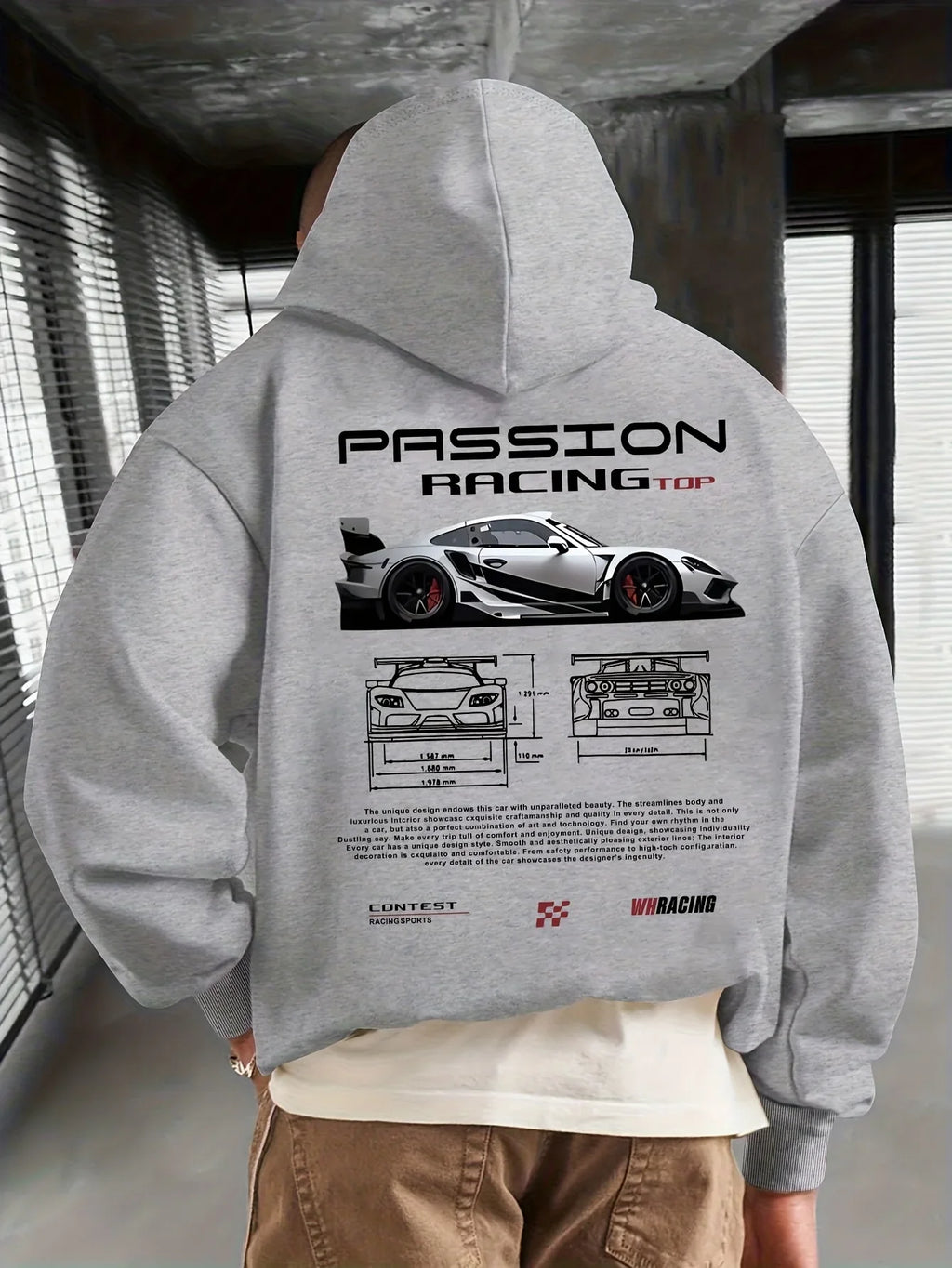 Men's casual hoodie alphabet print loose fit - Temu Bahrain streetwear 22ss men clothing hoodies hoodie men one piece haikyuu